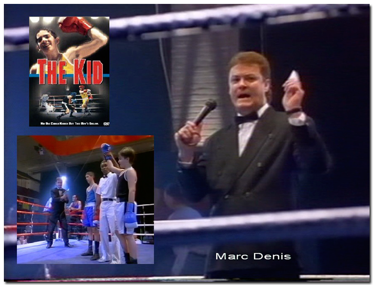 Marc Denis is the ring host and announcer throughout this Rocky-for-teens-type action drama.